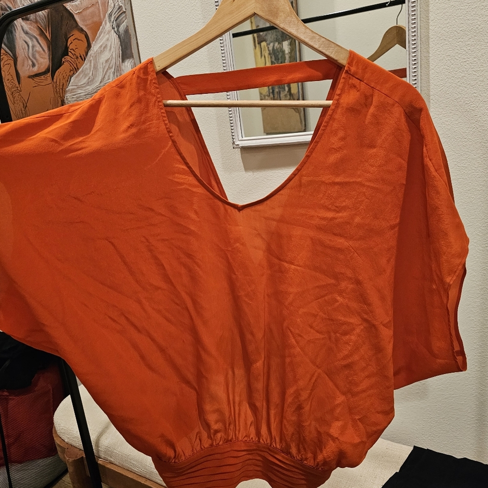 Vintage bebe Women's Orange Top